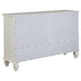 Sandy Beach 11-drawer Rectangular Dresser Cream White