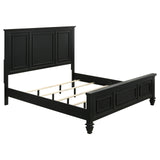 Sandy Beach Black King Five-Piece Bedroom Set