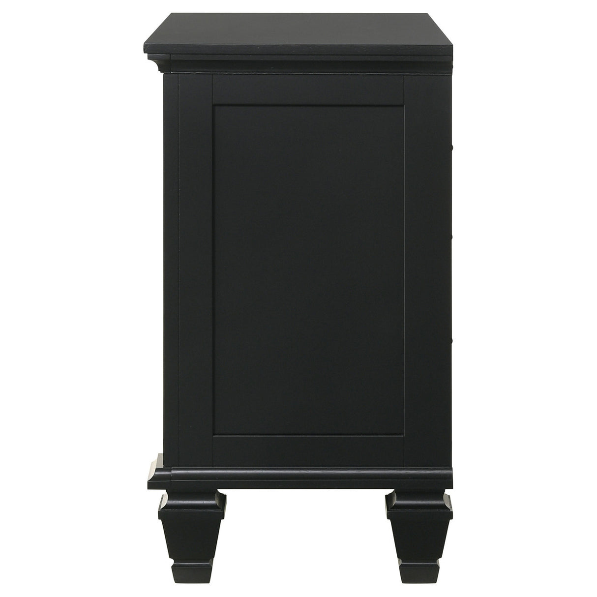 Sandy Beach 3-drawer Nightstand Black