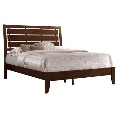 Serenity Queen Panel Bed Rich Merlot