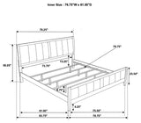 Carlton Cappuccino Upholstered King Four-Piece Bedroom Set