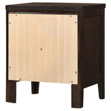 Carlton 2-drawer Rectangular Nightstand Cappuccino