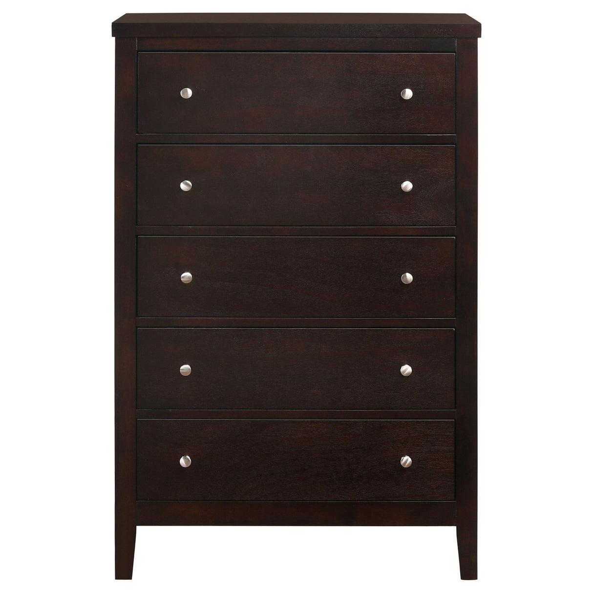 Carlton 5-drawer Rectangular Chest Cappuccino