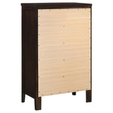 Carlton 5-drawer Rectangular Chest Cappuccino