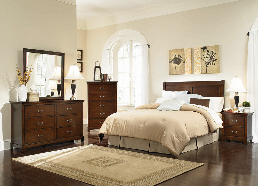 Tatiana Queen/Full Headboard Warm Brown