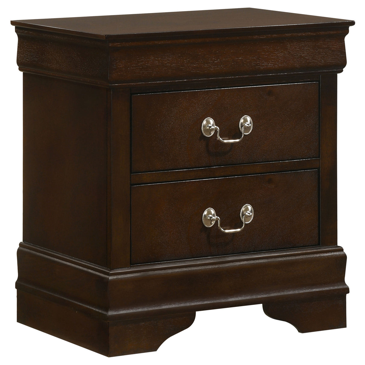 Louis Philippe Warm Brown Full Four-Piece Bedroom Set