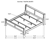 Louis Philippe Traditional Cappuccino King Four-Piece Bedroom Set