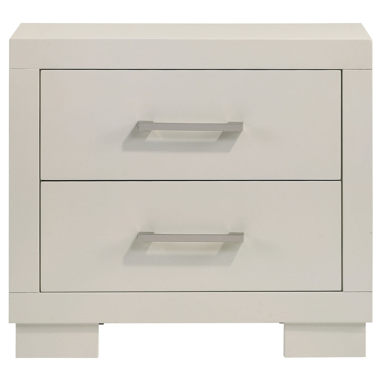 Jessica Bedroom Set with Nightstand Panels White