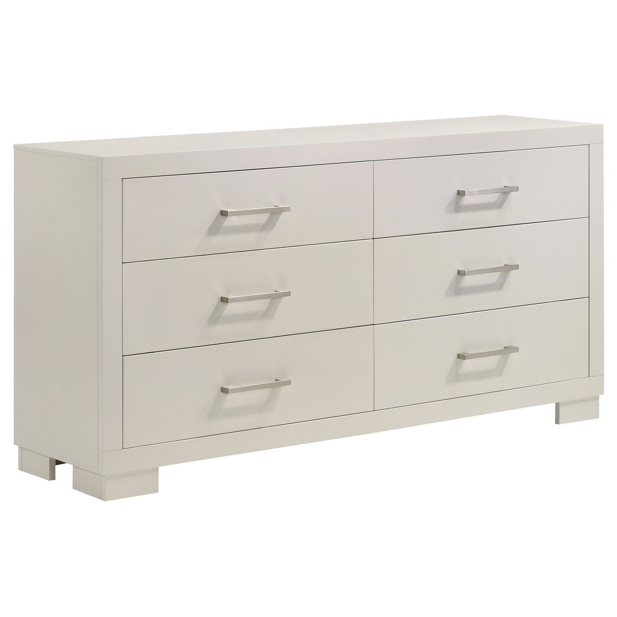 Jessica Bedroom Set with Nightstand Panels White