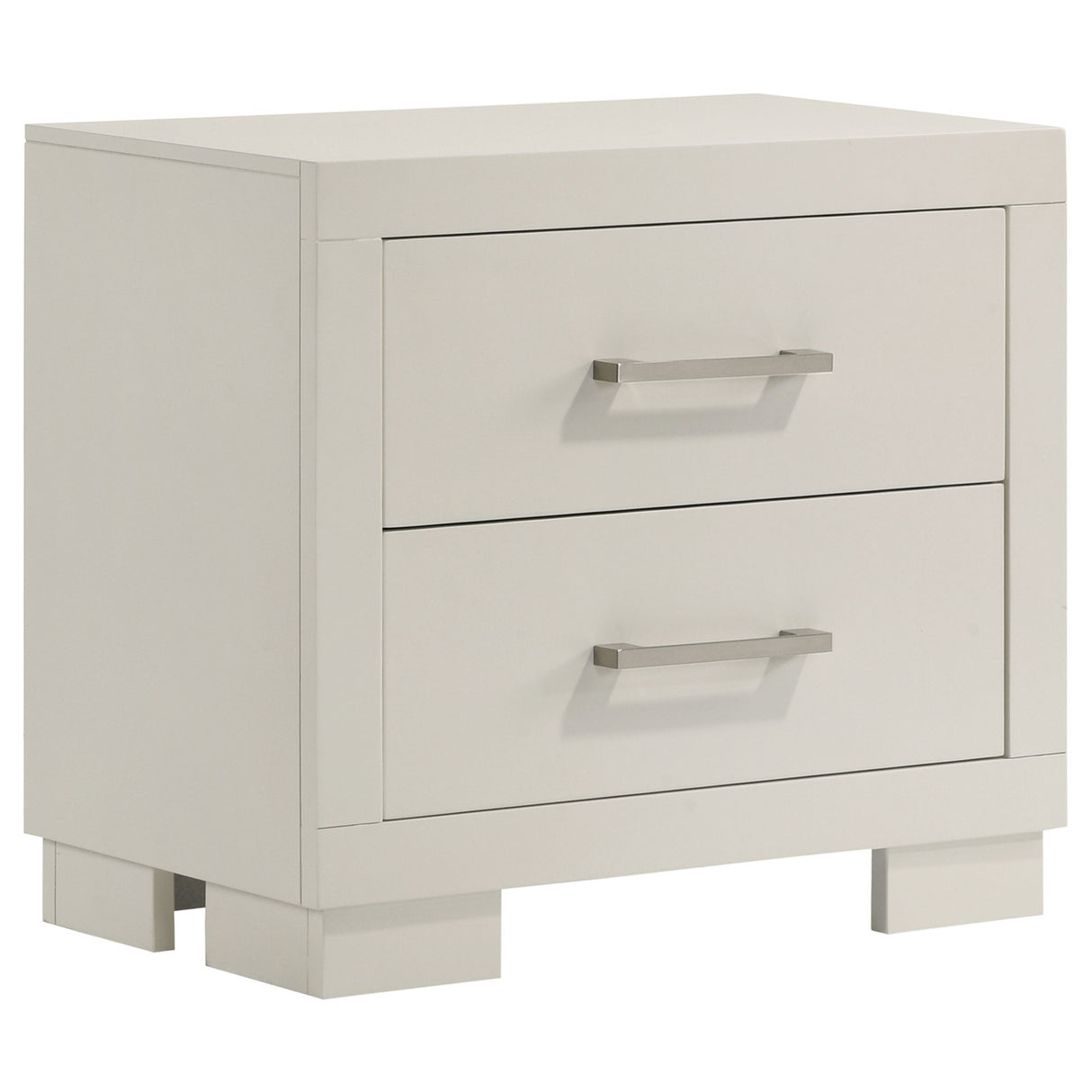 Jessica 2-drawer Nightstand White