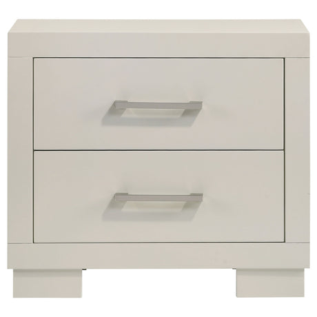 Jessica 2-drawer Nightstand White
