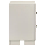 Jessica 2-drawer Nightstand White