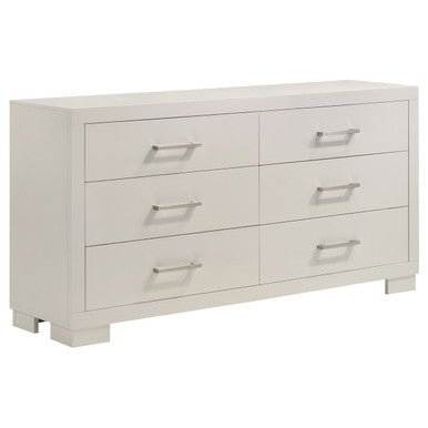 Jessica 6-drawer Dresser White