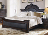 Cambridge Queen Panel Bed Cappuccino and Brown