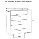 Felicity 6-piece Queen Bedroom Set with LED Headboard Glossy White