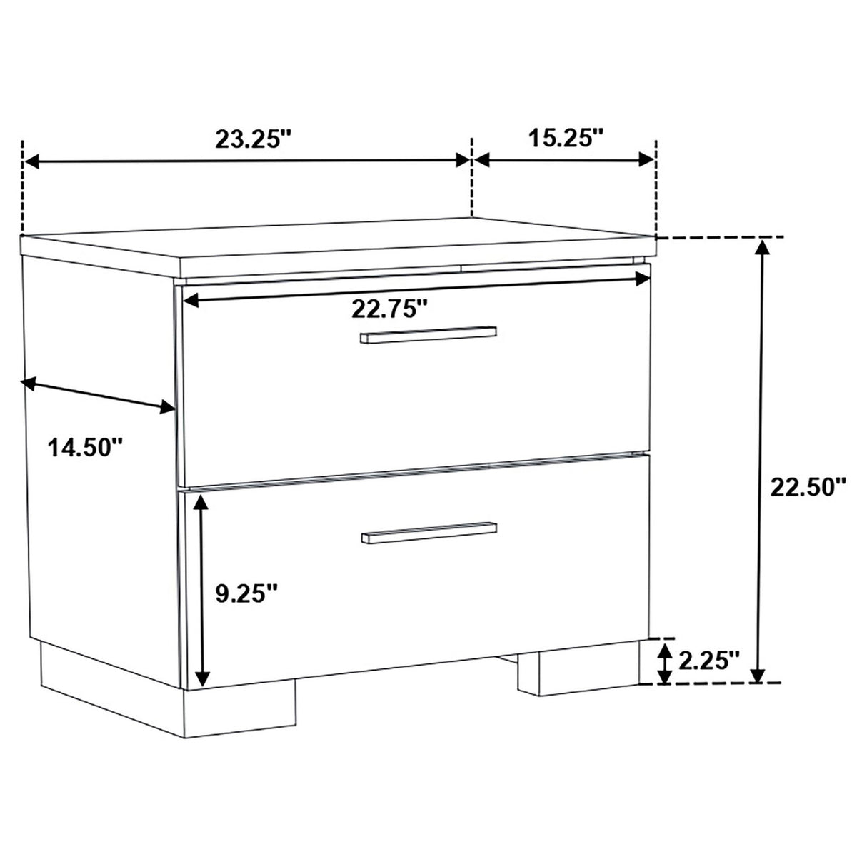 Felicity 4-piece Twin Bedroom Set with LED Headboard and Mirror Glossy White