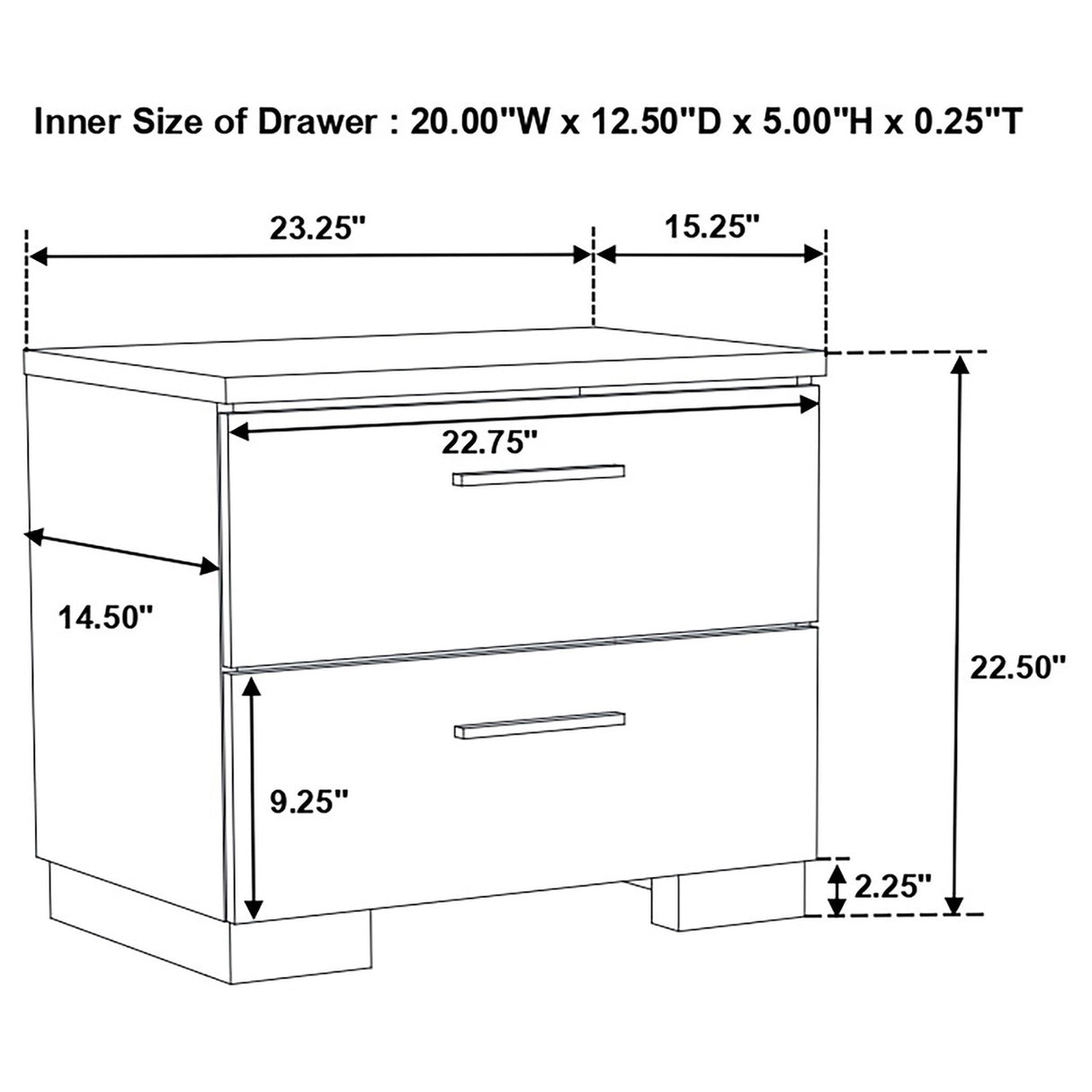 Felicity 4-piece Twin Bedroom Set with LED Headboard Glossy White