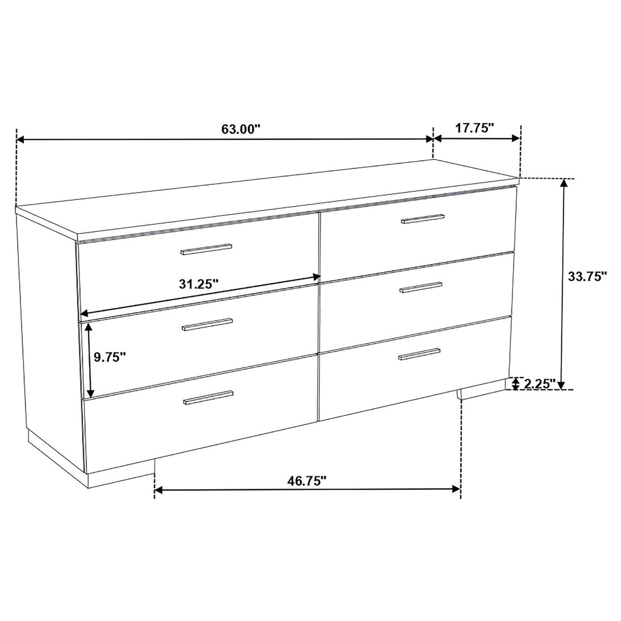 Felicity 4-piece Eastern King Bedroom Set with LED Mirror Glossy White