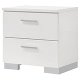 Felicity Contemporary Two-Drawer Nightstand