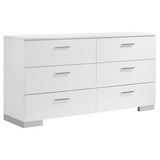 Felicity Contemporary Six-Drawer Dresser