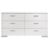 Felicity Contemporary Six-Drawer Dresser