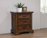 Elk Grove 3-drawer Nightstand Vintage Bourbon