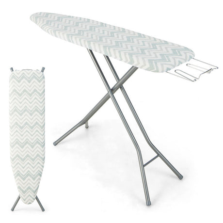 60 x 15 Inch Foldable Ironing Board with Iron Rest Extra Cotton Cover