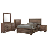 Kauffman Transitional Washed Taupe Eastern King Five-Piece Set