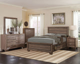 Kauffman Transitional Washed Taupe California King Five-Piece Set