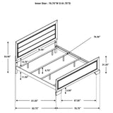 Kauffman Bedroom Set with High Straight Headboard