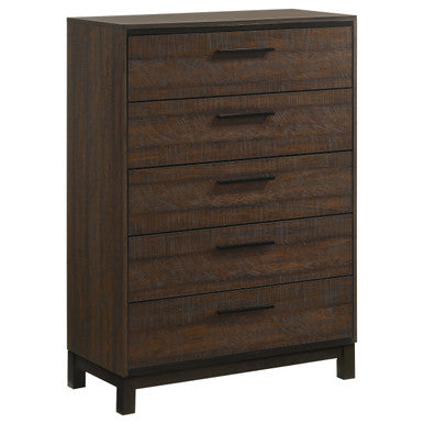 Coaster Edmonton 5-drawer Chest Rustic Tobacco