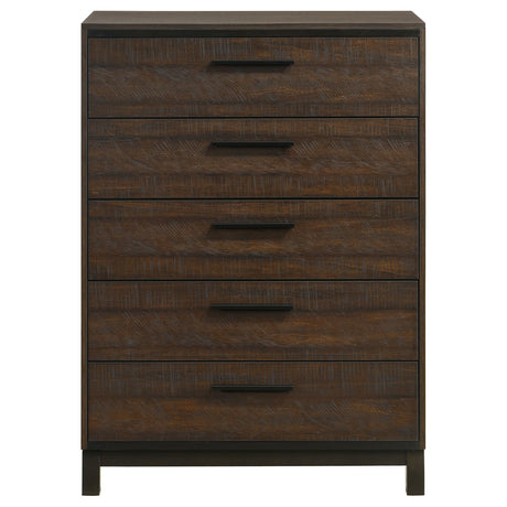 Coaster Edmonton 5-drawer Chest Rustic Tobacco