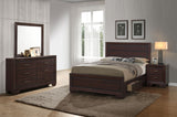 Coaster Fenbrook Transitional Dark Cocoa Eastern King Four-Piece Set