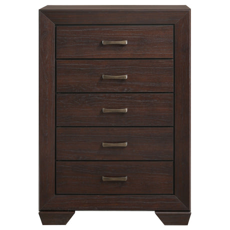 Coaster Kauffman 5-drawer Chest Dark Cocoa