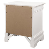 Louis Philippe 2-drawer Nightstand White