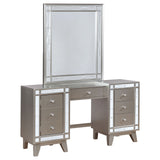 Leighton 3-piece Vanity Set Metallic Platinum