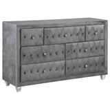 Deanna Bedroom Traditional Metallic Eastern King Four-Piece Set