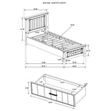 Brenner Twin Storage Bed Rustic Honey