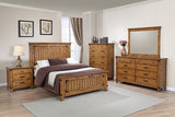 Brenner Panel Bedroom Set Rustic Honey