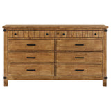 Brenner Panel Bedroom Set Rustic Honey