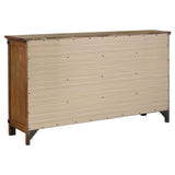 Brenner Panel Bedroom Set Rustic Honey