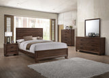 Brandon Transitional Medium Brown Eastern King Four-Piece Set