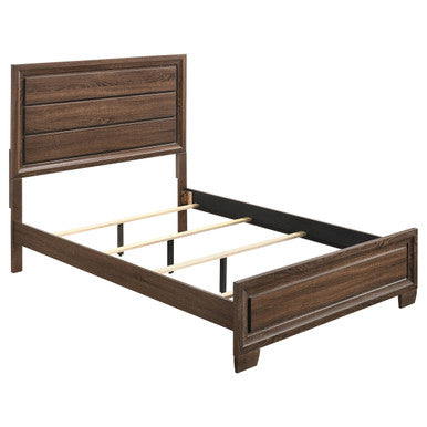 Brandon Eastern King Panel Bed Medium Warm Brown