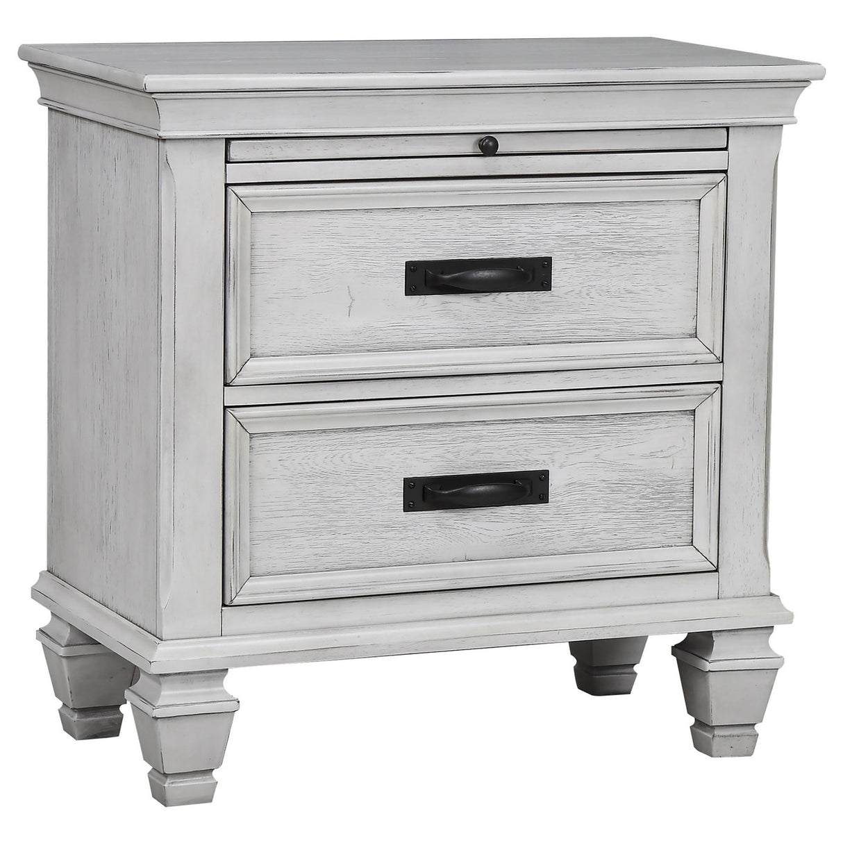 Franco 4-piece Queen Storage Bedroom Set Antique White