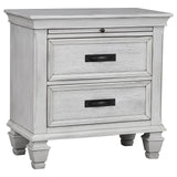 Franco 5-piece Queen Storage Bedroom Set Antique White