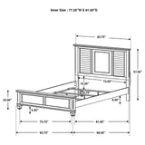 Franco 4-piece Eastern King Panel Bedroom Set Weathered Sage