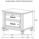 Franco 4-piece Eastern King Panel Bedroom Set Weathered Sage