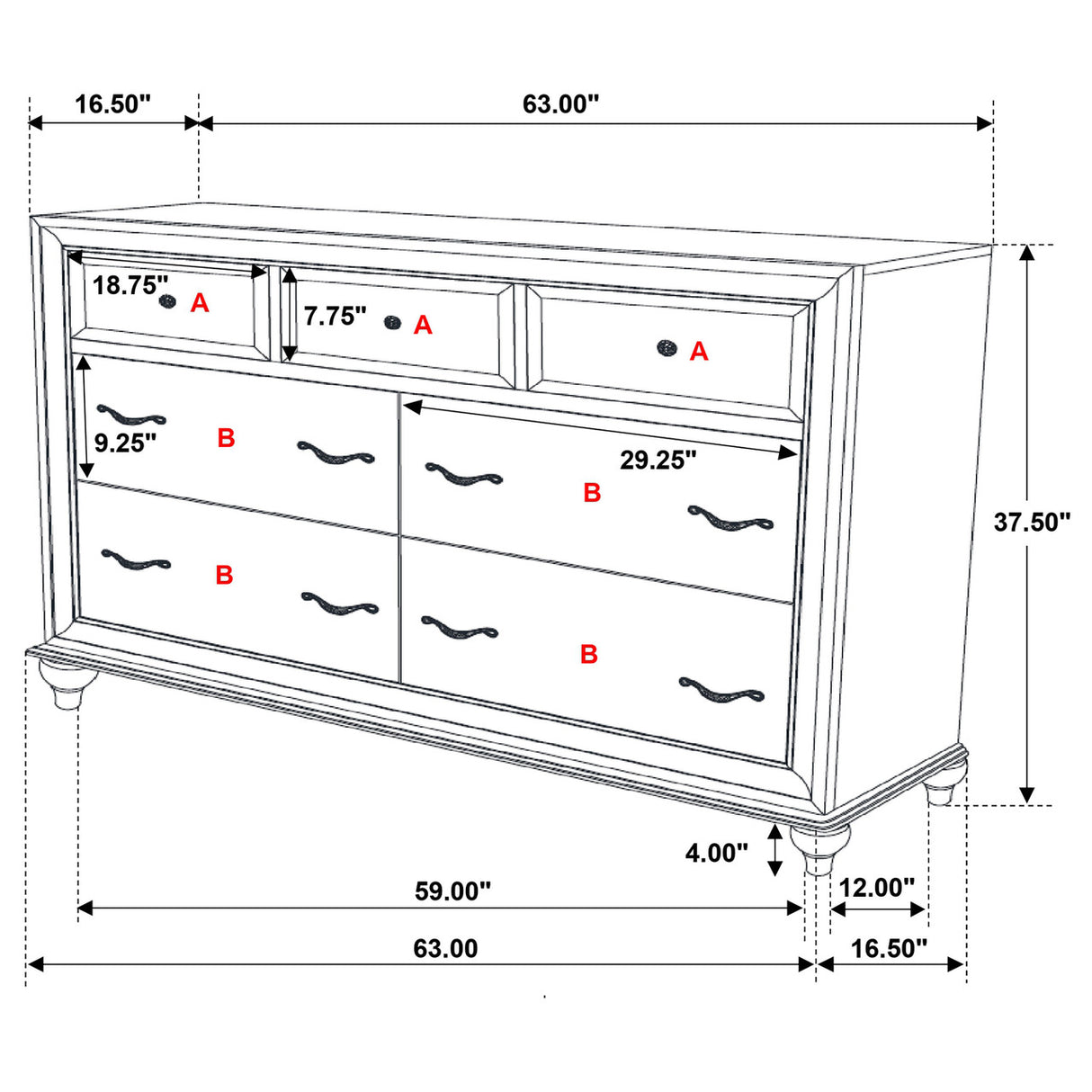 Barzini 4-piece Eastern King Panel Bedroom Set White