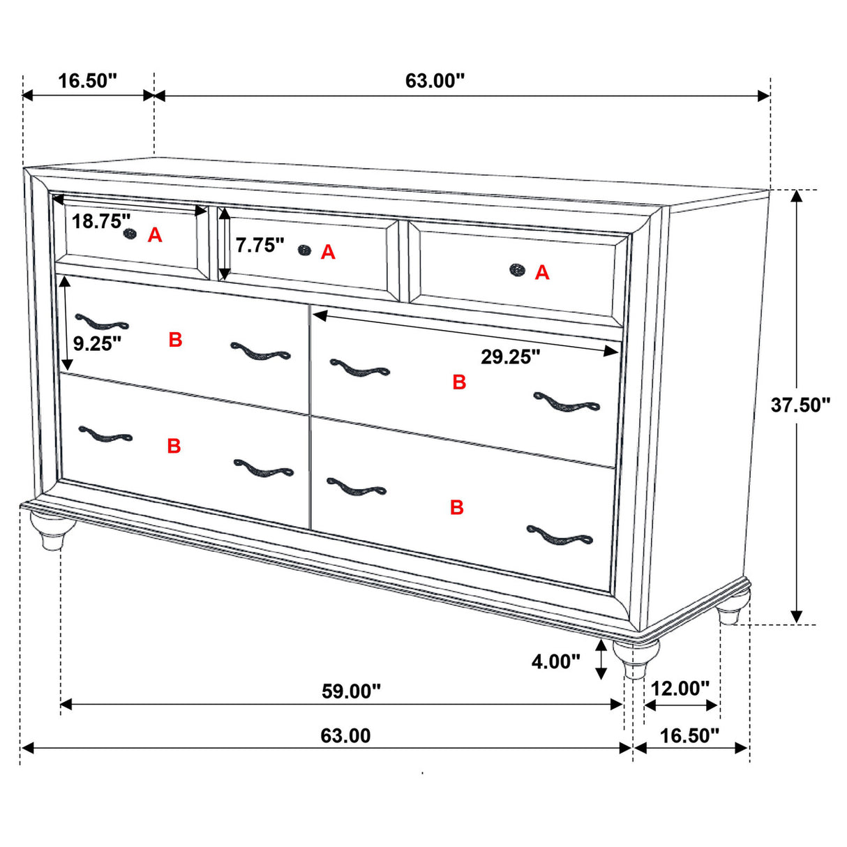 Barzini 5-piece California King Panel Bedroom Set White