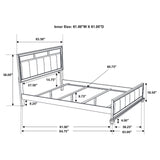 Barzini 4-piece Queen Panel Bedroom Set White